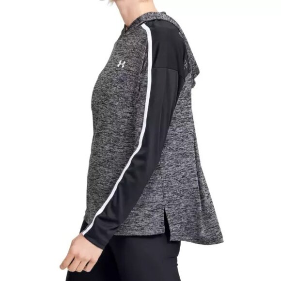 Under Armour Training Hoodie Womens Loose Fit UA Tech Lightweight‎ Black Sz XS - Picture 6 of 9